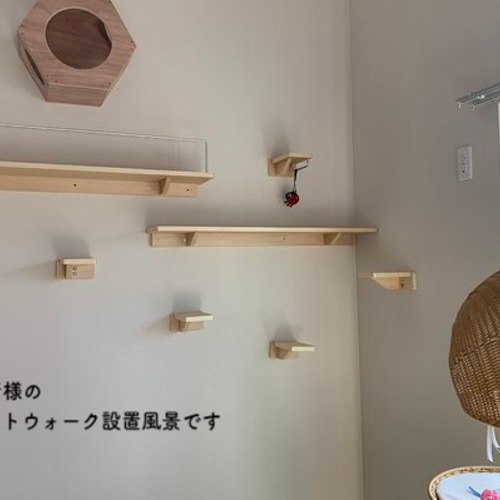 キャットウォーク、手すり付き螺旋階段、猫ちゃんも安心、軽量設計、7  