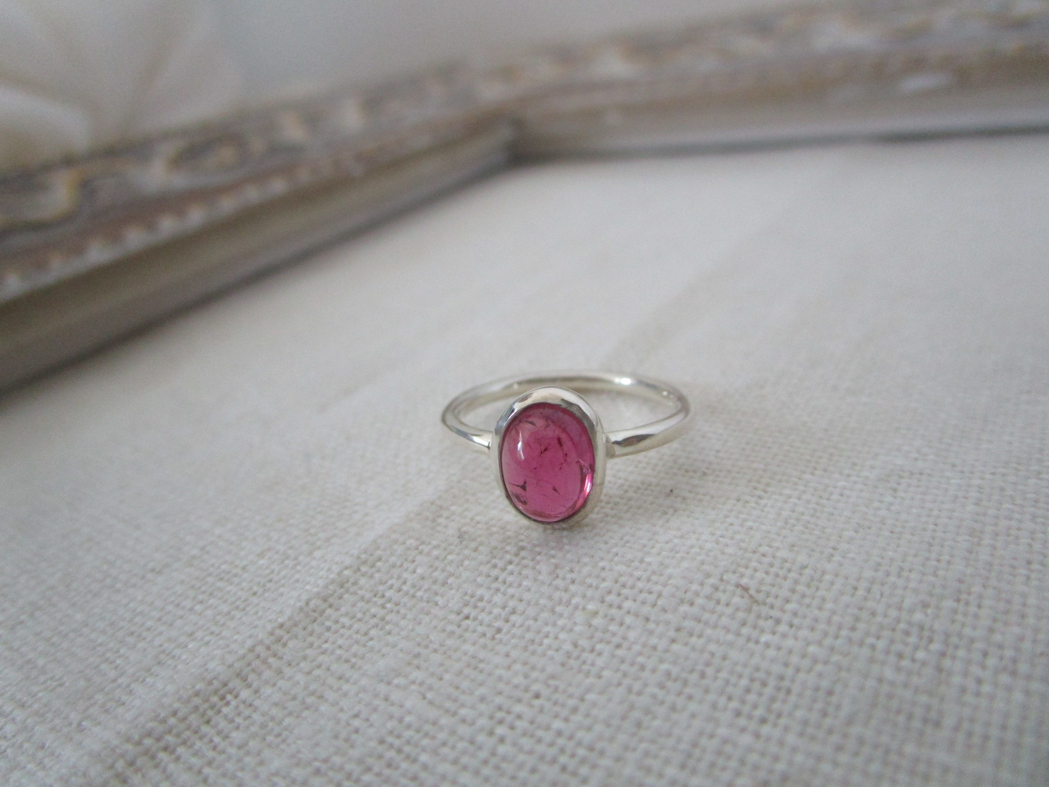 大人のベリーピンク-ピンクトルマリンのリング【silver925.950】