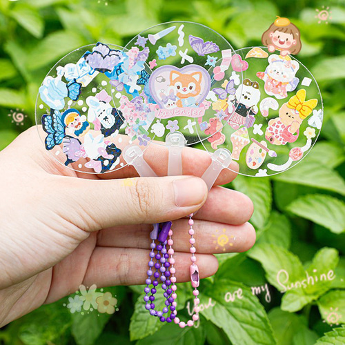 DIY クリアキーホルダー ミニ うちわ ファン 推し DIY クリアキーホルダー ミニ うちわ ファン 推し