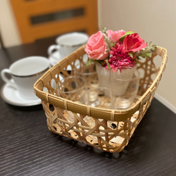 見せる収納に大活躍！ 足付き竹小物入れ フリーボックス・小物入れ T's