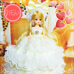リカちゃん プリンセスドレス ハンドメイド服 ドール服 人形服