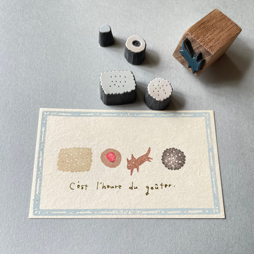 クッキーとビスケット 〈ちょこっと消しゴムはんこ〉 はんこ・スタンプ