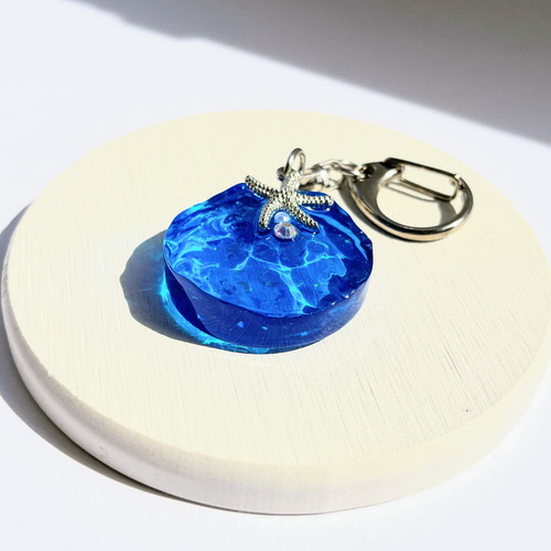 海とひとで水面キーホルダー / レジン 其他飾品・配件 華昇 優羽 的