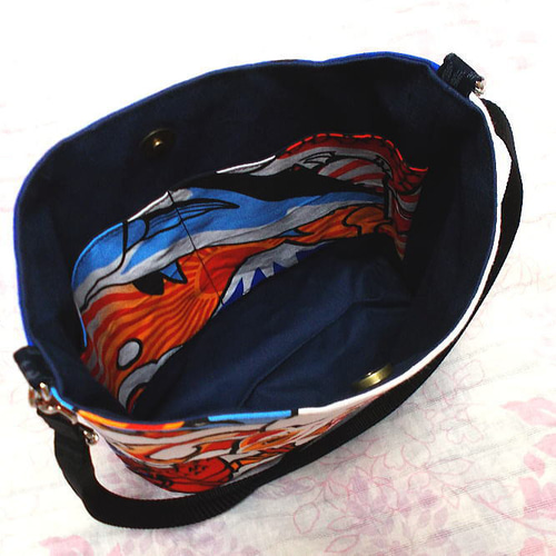 和柄福ねこ 大漁 宝船 招き猫ポシェット サコッシュ ポシェット から