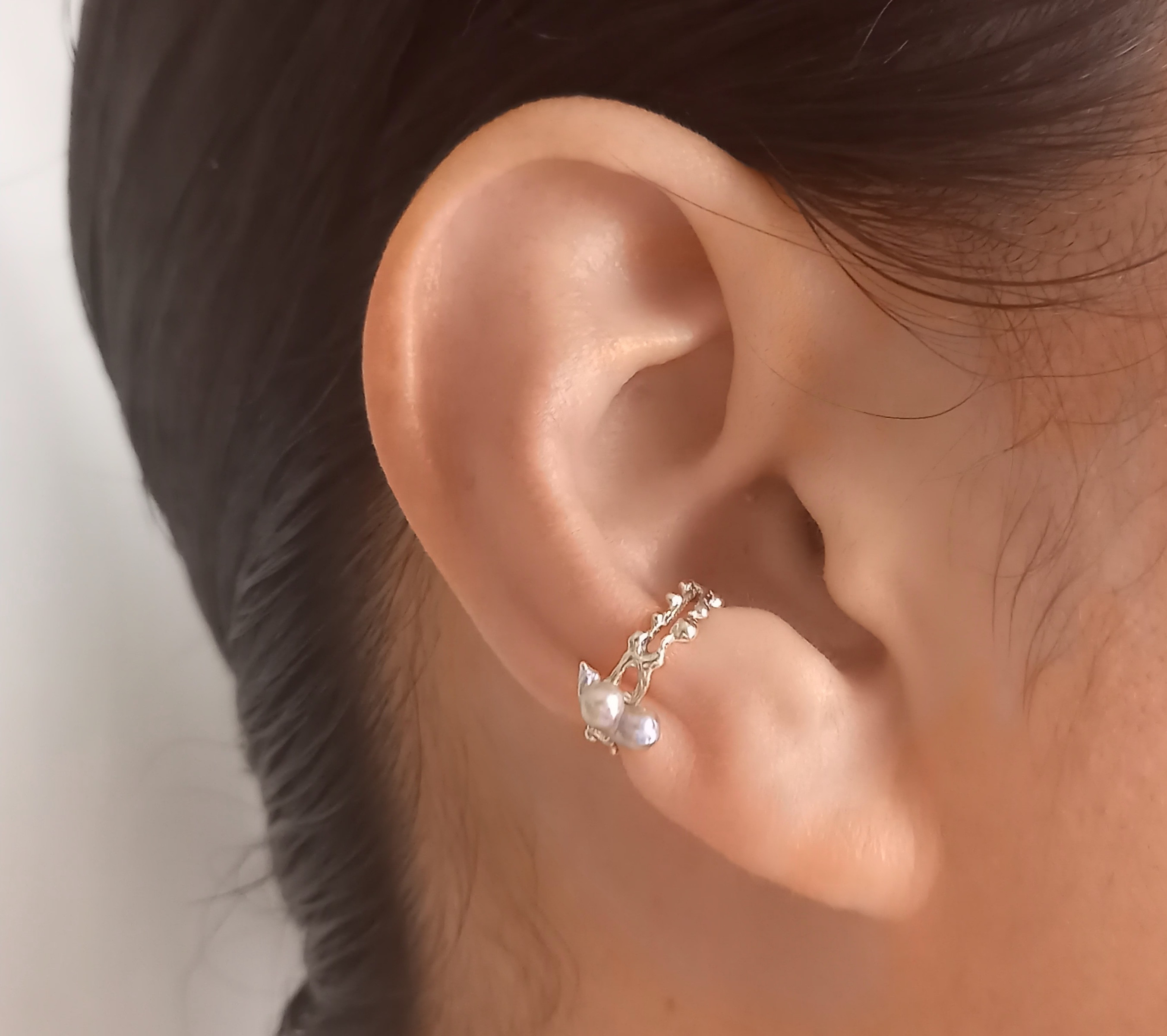 Utoka ☆ silver    蔓と双子ちゃん  イヤーカフ  b