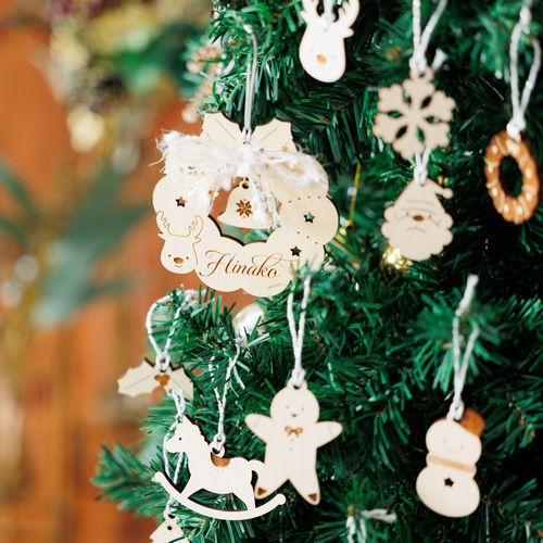 HAPPY HOLIDAY クリスマスツリー オーナメント付きふ