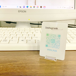 qrコードスタンド 看板 ミニサイズ ｜ ミニ看板 コード決済 開店祝い