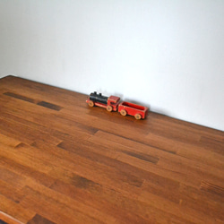 Work table walnut color iron leg 5枚目の画像