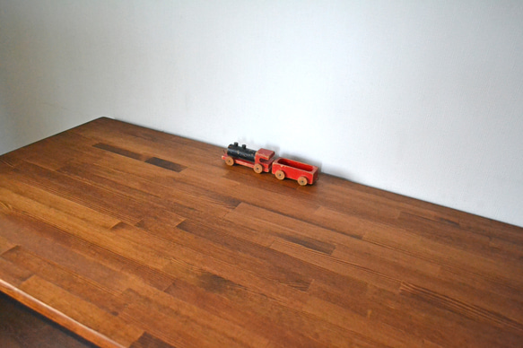 Work table walnut color iron leg 5枚目の画像