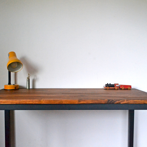 テーブル・机 Work table walnut color iron leg Work table walnut color iron leg 机・デスク Franck 通販