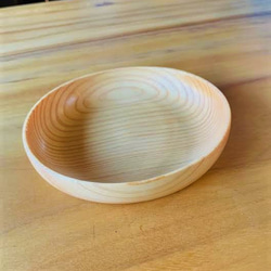 やさしい木のお皿　ヒノキ 4枚目の画像