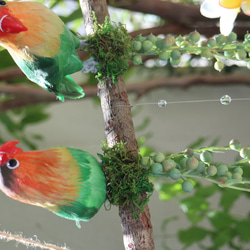 南国の鳥と花のサンキャッチャー（リニューアル） 4枚目の画像