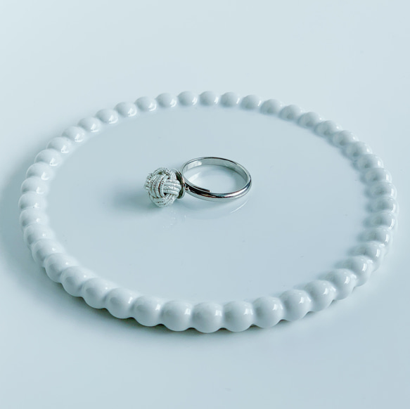 再販⭐︎水引玉結びの指輪 2枚目の画像