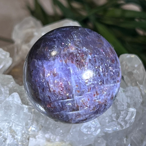 能力向上❁⃘*. アイオライト サンストーン スフィア 原石 天然石 東洋