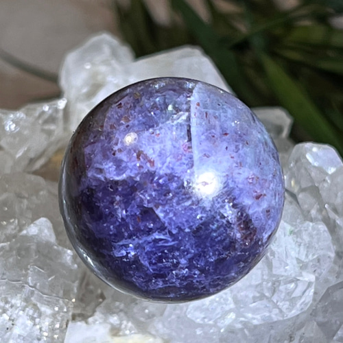 能力向上❁⃘*. アイオライト サンストーン スフィア 原石