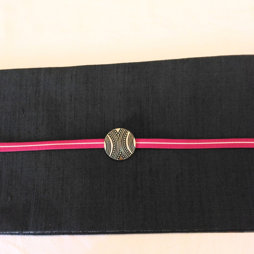 新品】半幅帯 正絹大島・1点物・可愛い柄(富士登山) 紬と村山