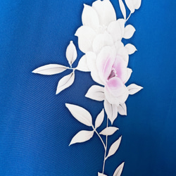 特別な日の"スカイブルーワンピ " ゆったり 着物リメイク ワンピース 衣装 雅楽 青 フリーサイズ  (Ｊ5706) 14枚目の画像