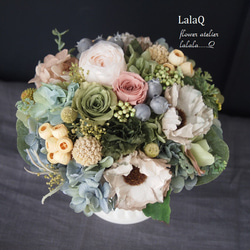 プリザーブドフラワーアレンジメント ブリキのフラワーアレンジメント/プリザーブドフラワー プリザーブド