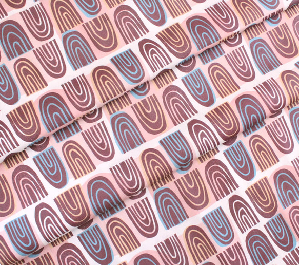 カットクロス Paintbrush Studio Fabrics New Abstracts Rainbow Curve 5枚目の画像