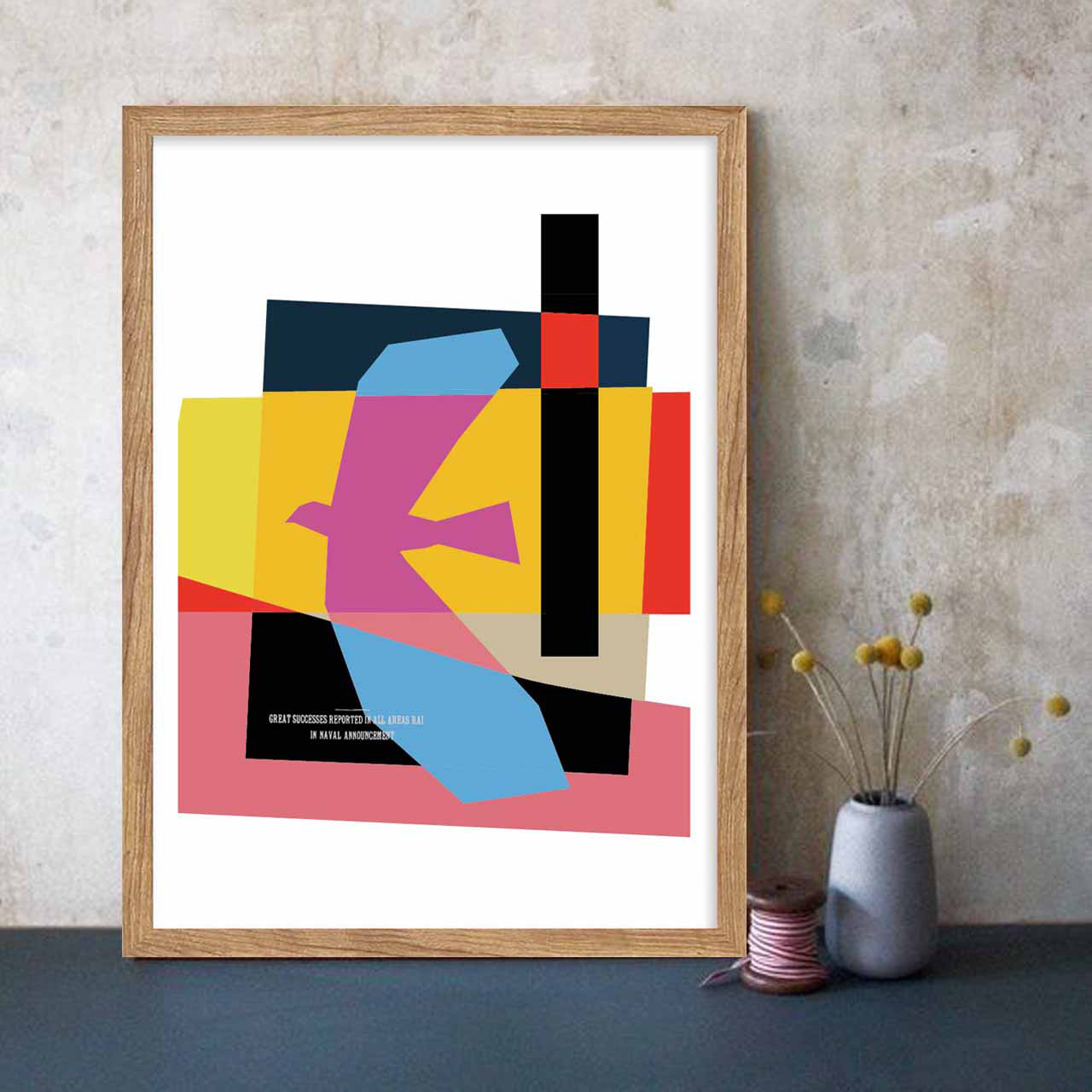 ポップなモダン　鳥　イラスト　ポスター　A4 A3 A2 A1　アートポスター　アート/sei検索　1738