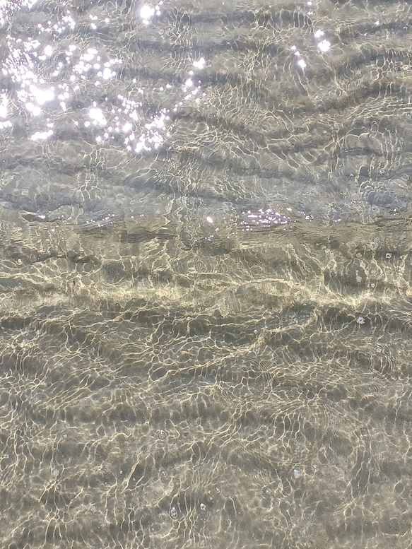 【ホエールテールとシーグラス】海のピアス　フック式 8枚目の画像