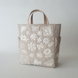 motif lace tote [beige] 1枚目の画像