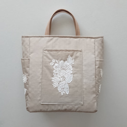 motif lace tote [beige] 10枚目の画像