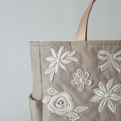 motif lace tote [beige] 5枚目の画像