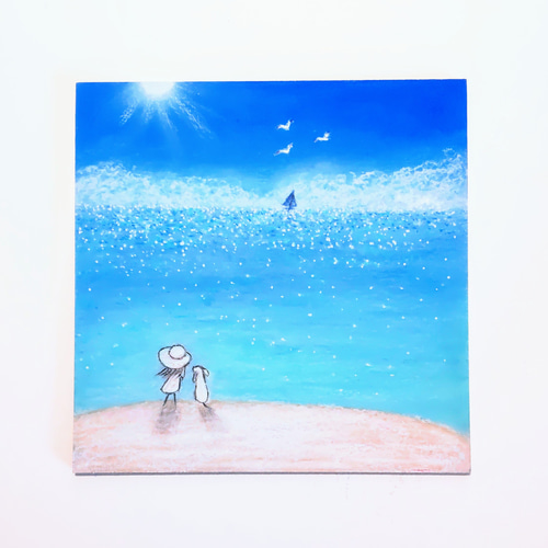 夏! キラキラ輝く 海 太陽 空 【原画】オイルパステルアート 絵画 小さなアトリエ 通販|Creema(クリーマ) 16382614 夏! キラキラ輝く 海 太陽 空 【原画】オイルパステルアート 絵画 小さなアトリエ 通販|Creema(クリーマ) 16382614