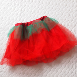 真っ赤なチュールスカート　Sサイズ（80〜90cmくらい） 1枚目の画像