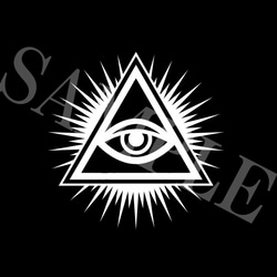 フリーメイソン風イルミナティ・プロビデンスの目① ステッカー シール