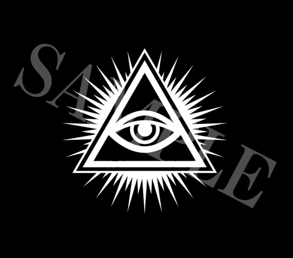 フリーメイソン風イルミナティ・プロビデンスの目① ステッカー シール