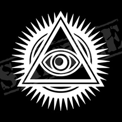 フリーメイソン風イルミナティ・プロビデンスの目② ステッカー シール