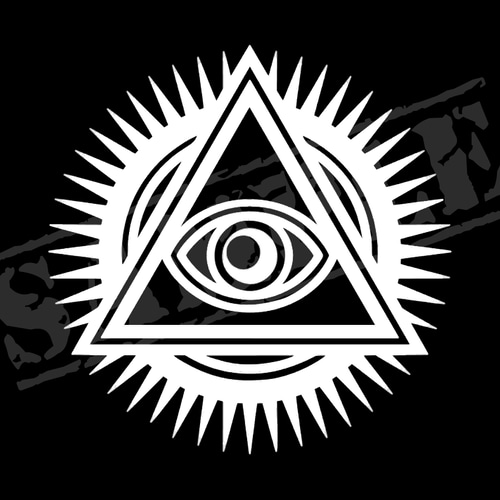 フリーメイソン風イルミナティ・プロビデンスの目② ステッカー シール