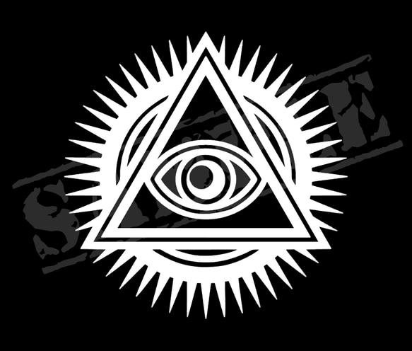 フリーメイソン風イルミナティ・プロビデンスの目② ステッカー シール