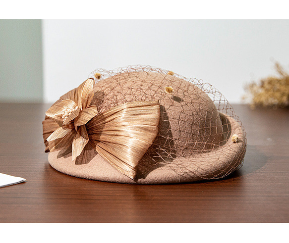 秋冬新作レトロメッシュフレンチビーニーヘップバーン風ベレー帽画家の帽子 3枚目の画像