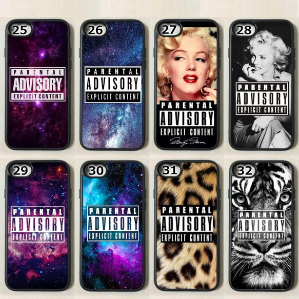 【既成デザイン】 iPhoneケース アイフォンケース Parental Advisory Explicit Conte 5枚目の画像