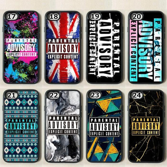 【既成デザイン】 iPhoneケース アイフォンケース Parental Advisory Explicit Conte 4枚目の画像