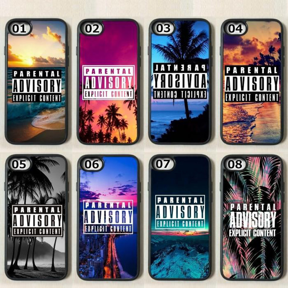 【既成デザイン】 iPhoneケース アイフォンケース Parental Advisory Explicit Conte 2枚目の画像