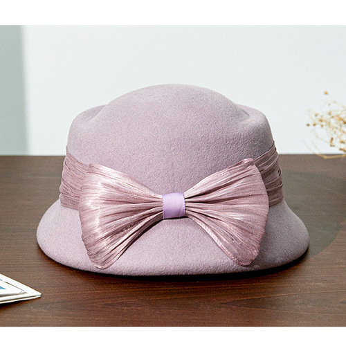 手作りニット帽 ドレッド ビーニー ベレー帽 シルクリボン シルク