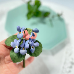 布花かれんな野すみれのブーケコサージュ 3枚目の画像