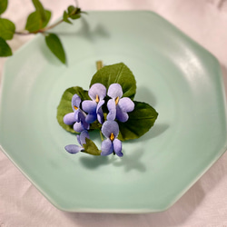 布花かれんな野すみれのブーケコサージュ 7枚目の画像