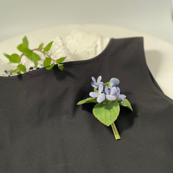 布花かれんな野すみれのブーケコサージュ 11枚目の画像