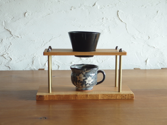 木絵雑貨　コーヒードリップスタンド Amazon | IwaiLoft 高さ調整できる コーヒースタンド ドリッパー