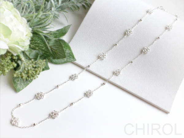 【２WAY 】チェーンの モチーフ✿ ロング ネックレス/ SV925【送料込み】