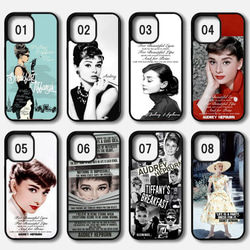 【既成デザイン】 iPhoneケース アイフォンケース  Audrey Hepburn オードリーヘップバーン 名言 3枚目の画像