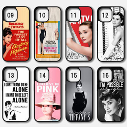 【既成デザイン】 iPhoneケース アイフォンケース  Audrey Hepburn オードリーヘップバーン 名言 4枚目の画像