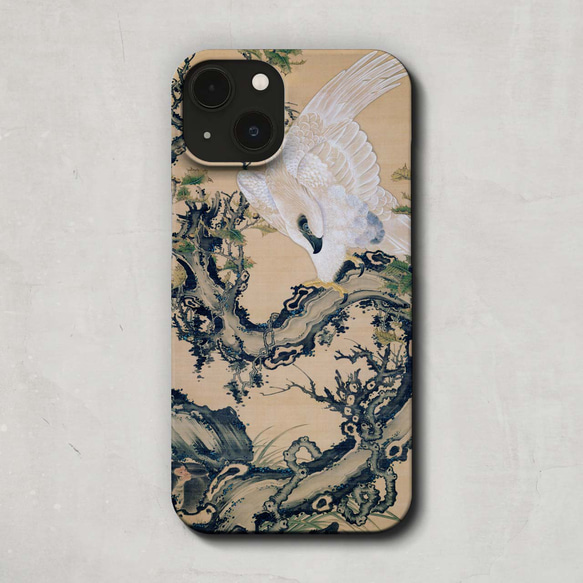 スマホケース / 伊藤 若冲「枯木鷲猿図」 iPhone 全機種対応 鷲 ワシ 