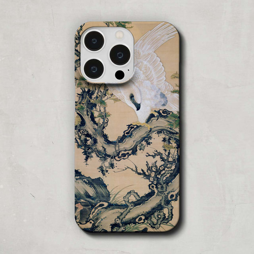 スマホケース / 伊藤 若冲「枯木鷲猿図」 iPhone 全機種対応 鷲 ワシ