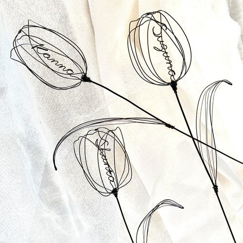 受注制作】名入れ チューリップ 卒園、卒業、入園、入学のプレゼントに